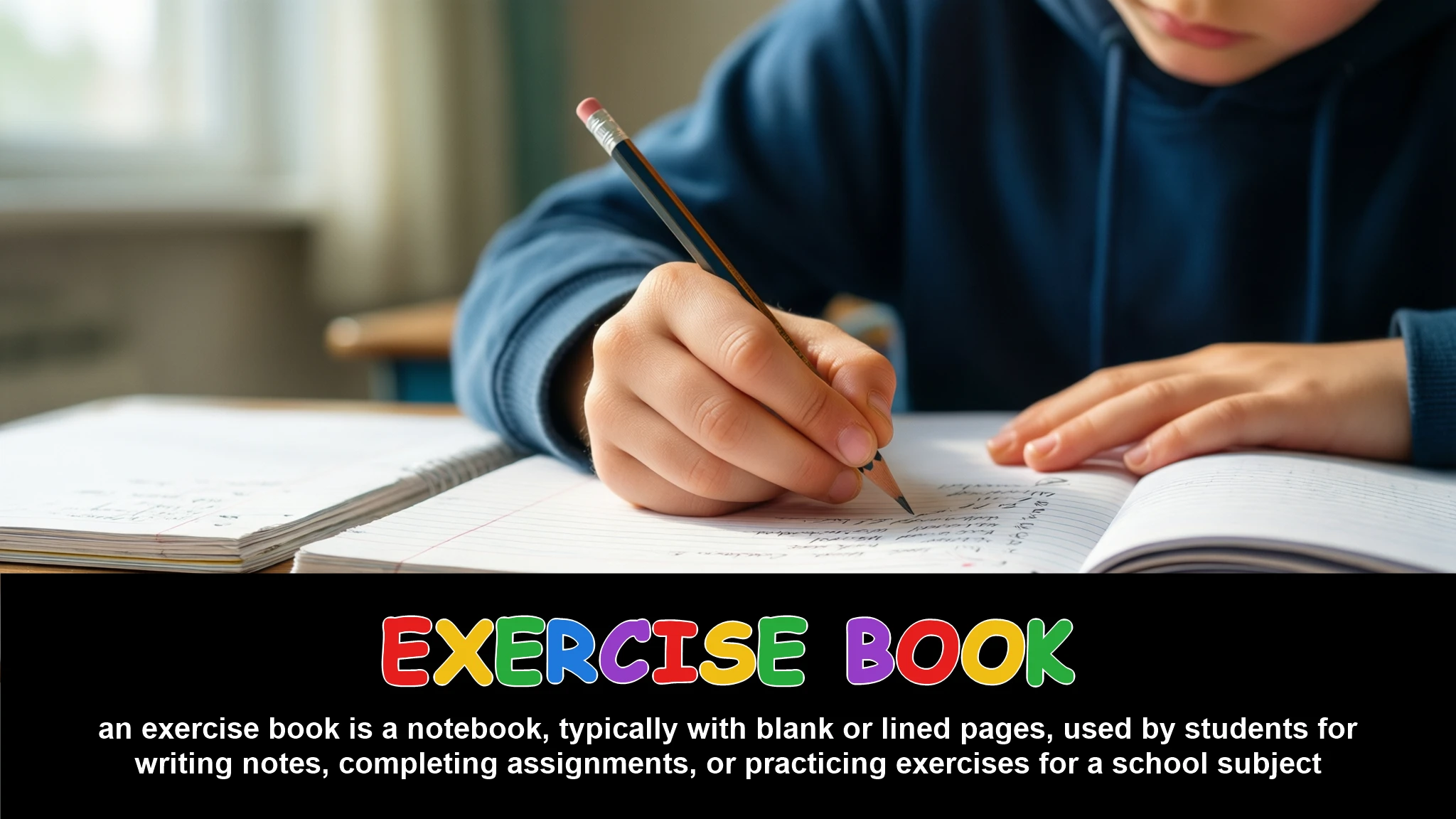 English Illustration for exercise book